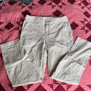 Women's Cream Straight Leg Pants